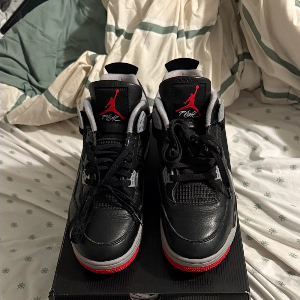 Jordan 4’s Bred 100 Authentic worn about 4x Don’t miss this pair of Jordan grail